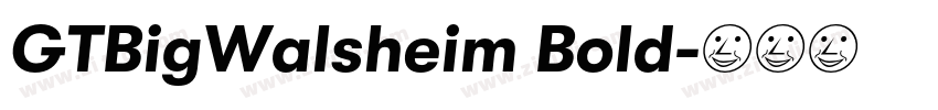 GTBigWalsheim Bold字体转换